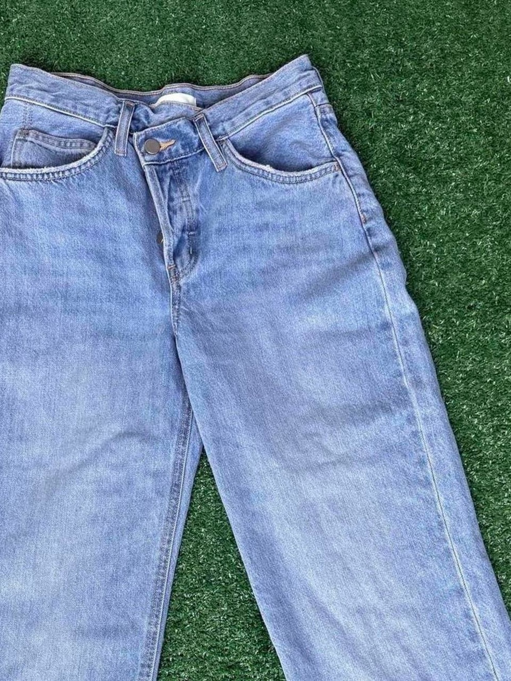 OAK + FORT Light Blue Straight-Leg Women’s Jeans